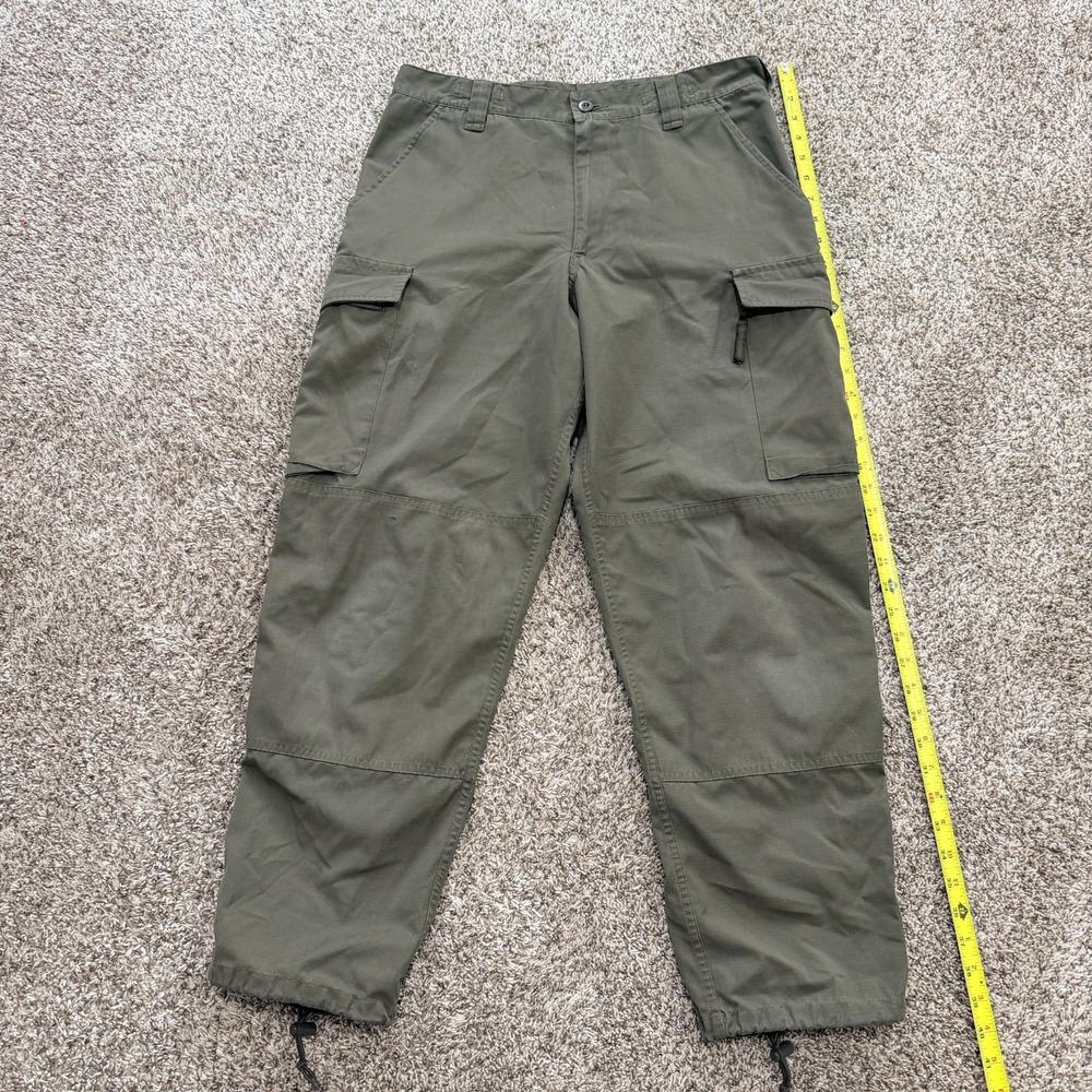 VTG Austrian Army Trousers Olive Cargo Ripstop Cotton Heereseigentum FESCA 2006